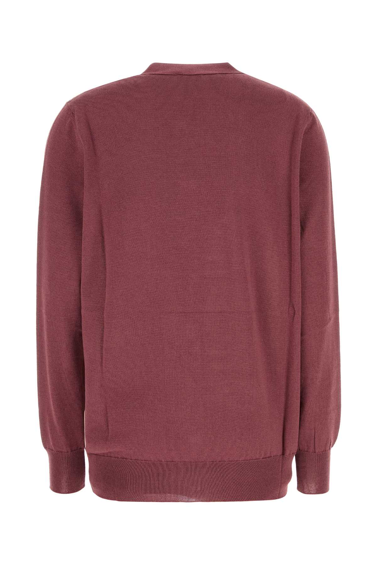 Etro Plum Cotton Blend Cardigan