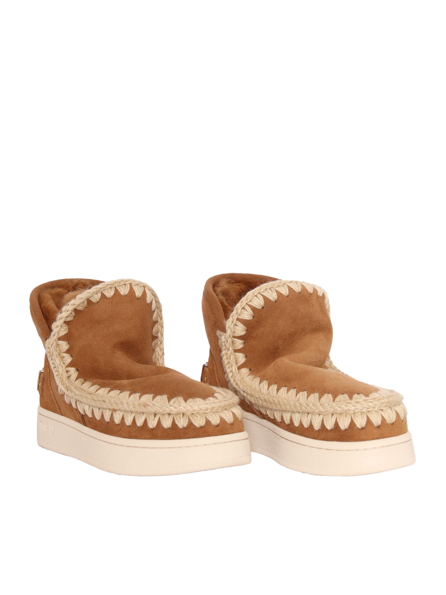 Mou Eskimo Suede Boots In Brown