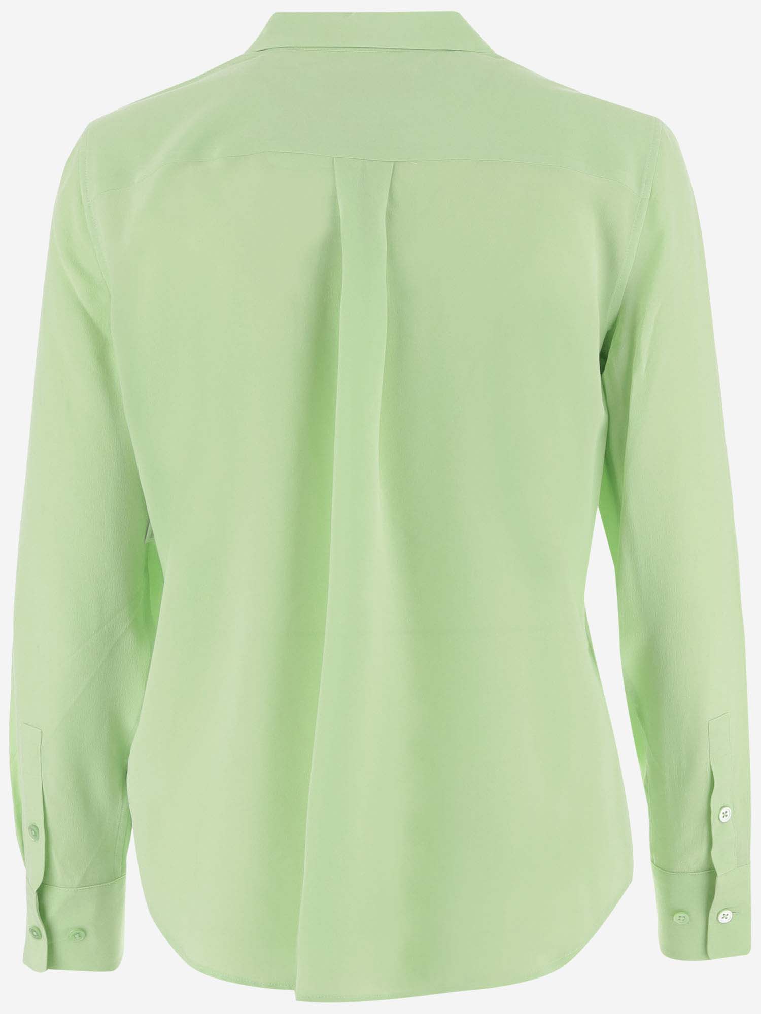 Shop Equipment Silk Shirt In Green