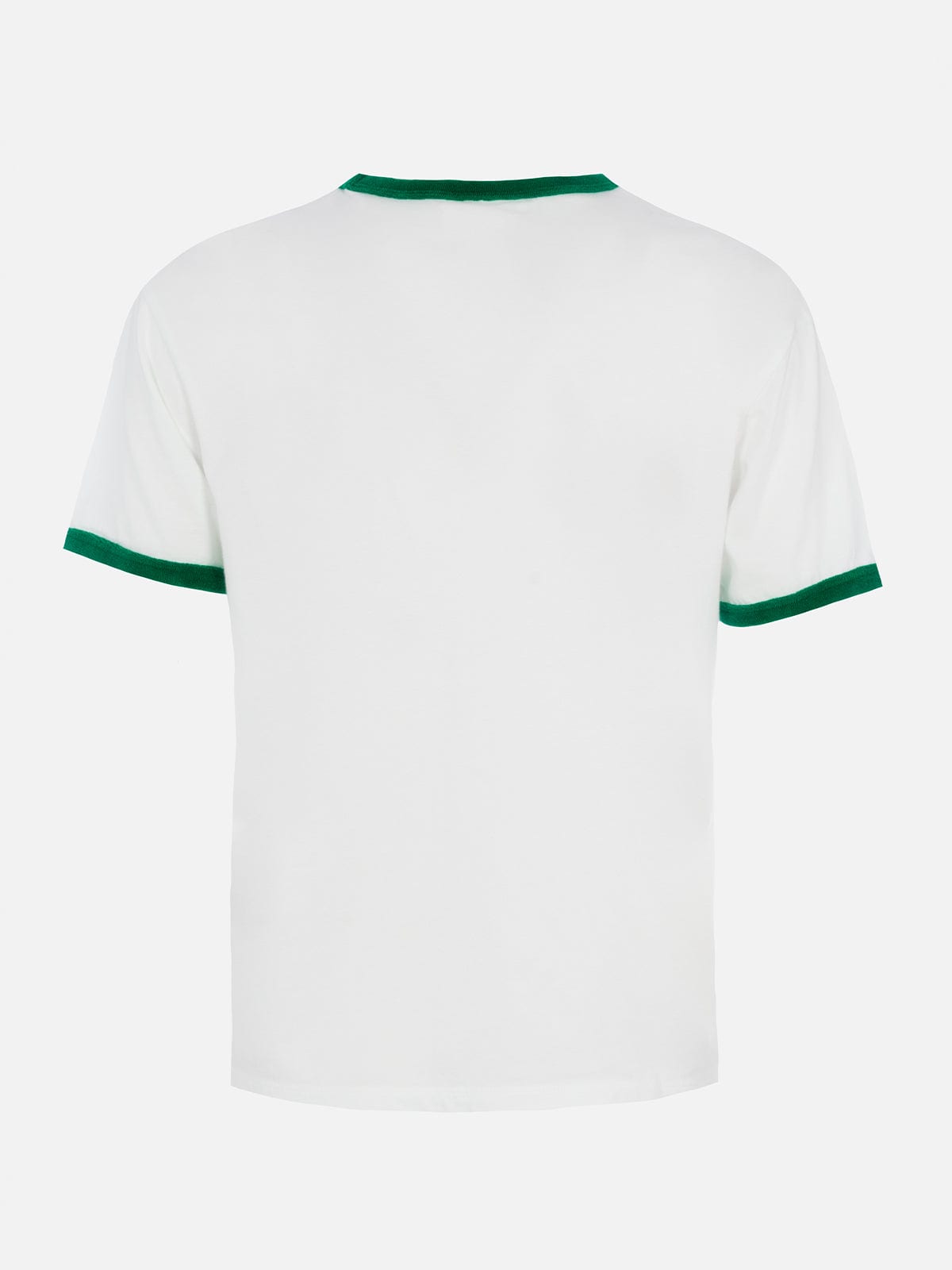 Mc2 Saint Barth Woman Cotton Jersey Crewneck T-shirt Emilie With Terry Details In White