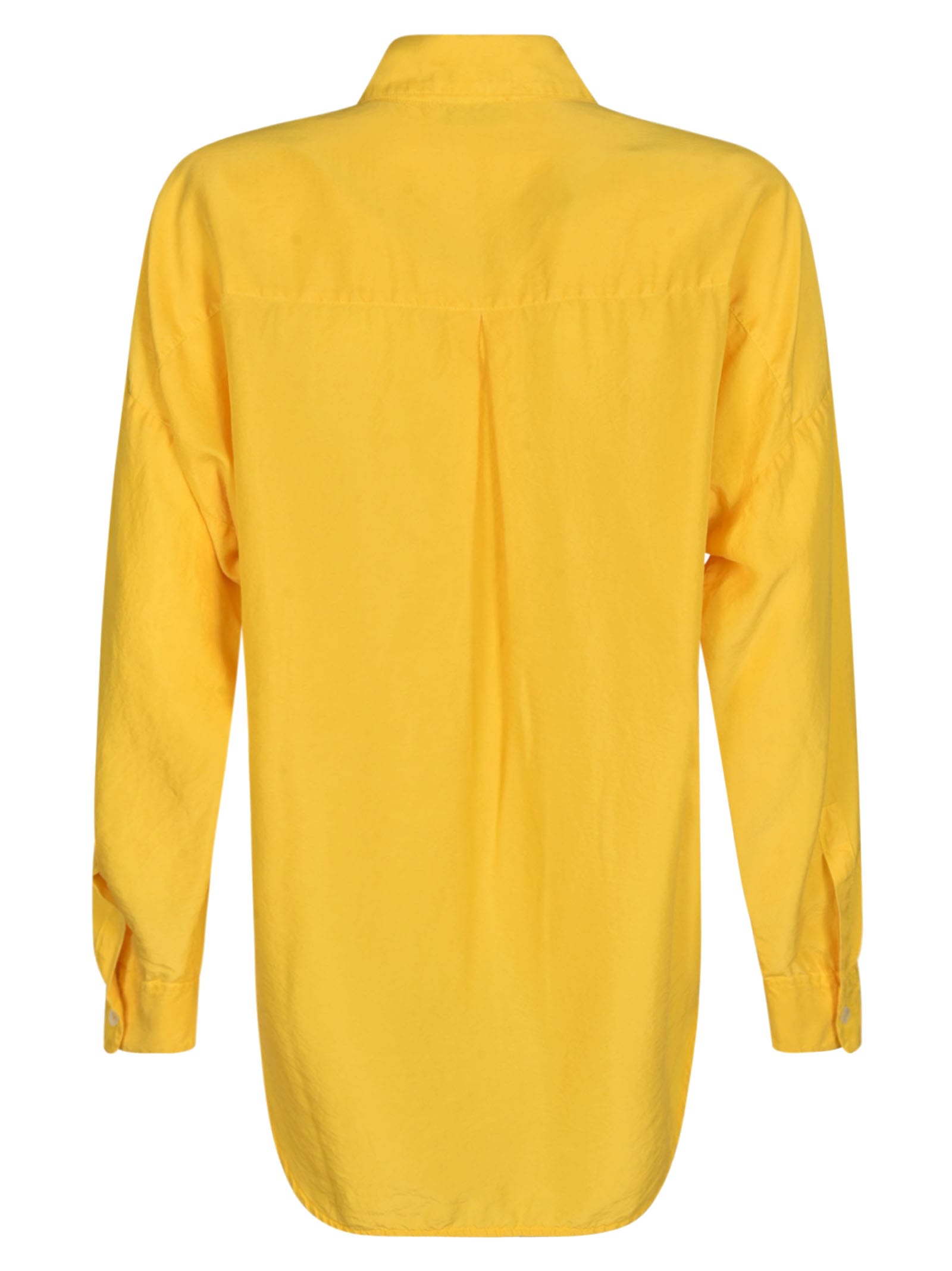Shop Alberto Biani Oversized Plain Shirt In Yellow