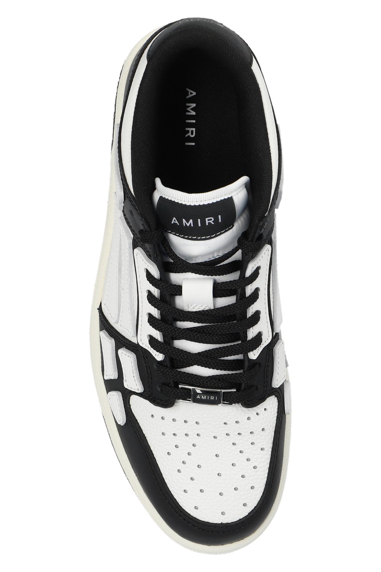 Shop Amiri Skel Top Low Sneakers In Black