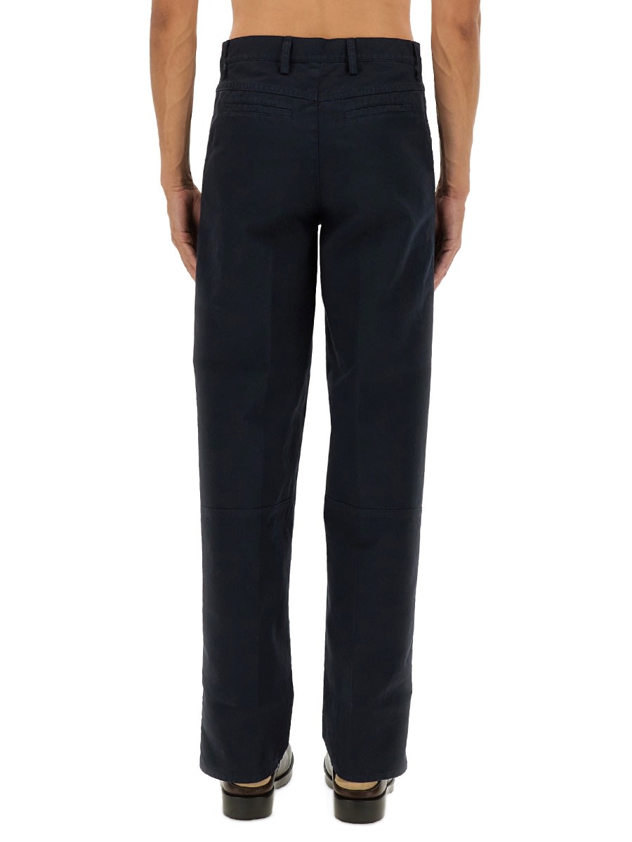 Dries Van Noten Double Zipper Pants In Blue