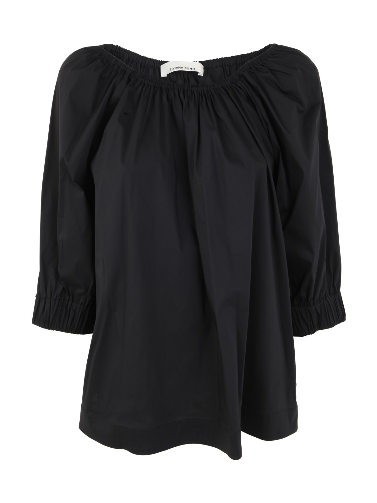Liviana Conti Blouse With Medium Lenght Sleeves With Elasticated Wrists
