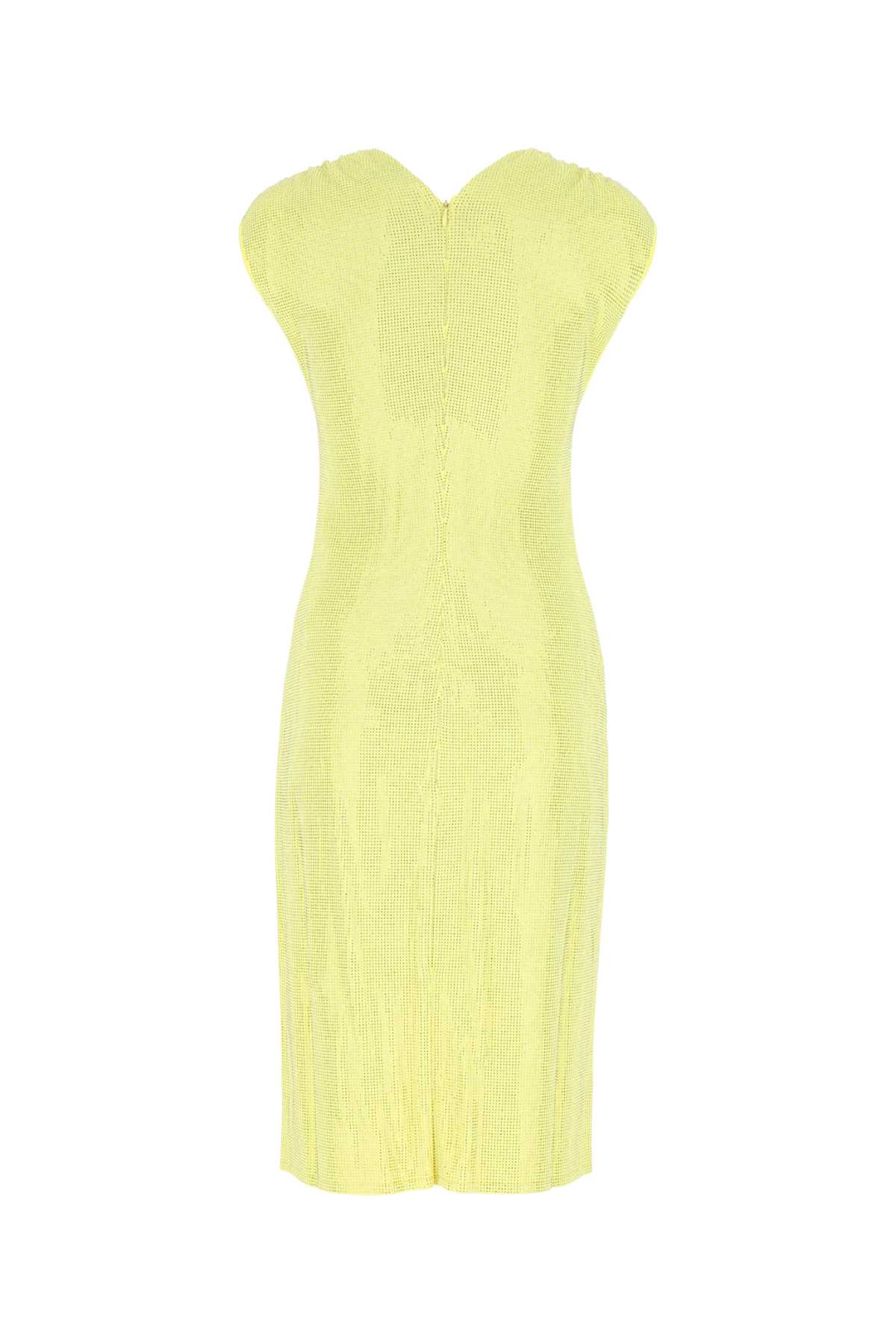 Shop Bottega Veneta Embellished Stretch Viscose Blend Dress In 7400