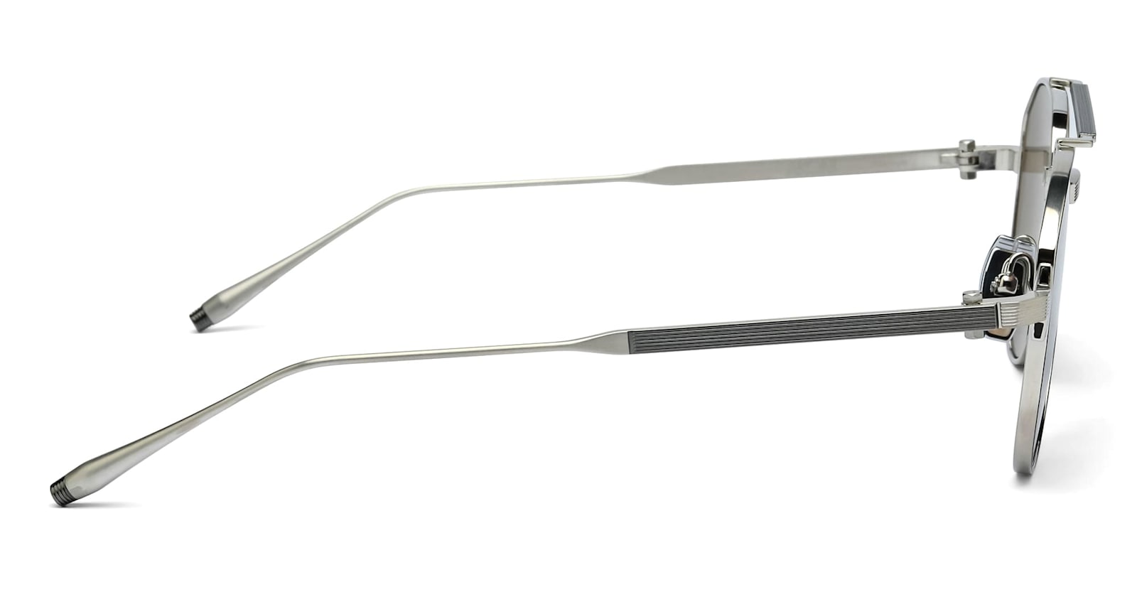 Akoni Helios - Brushed Silver / Black Rhodium Sunglasses In Brown