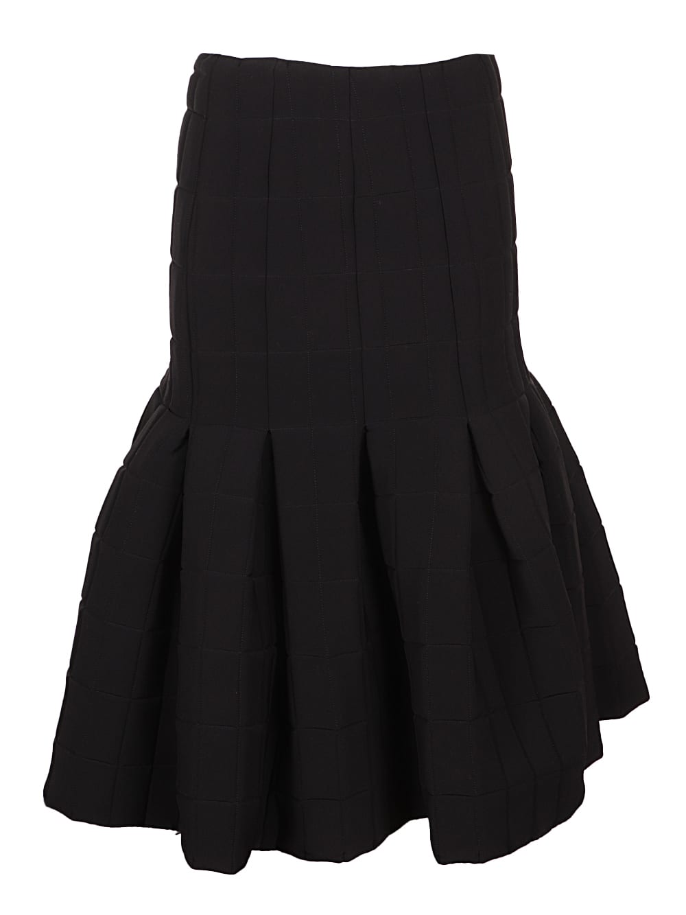 A.W.A.K.E. Mode Quilted Pleated Midi Skirt