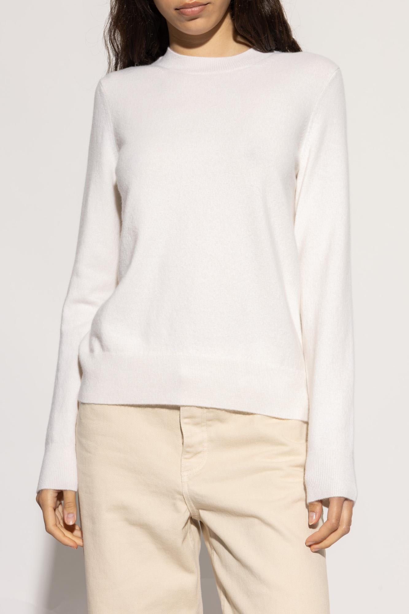 Burberry Cashmere Sweater In White