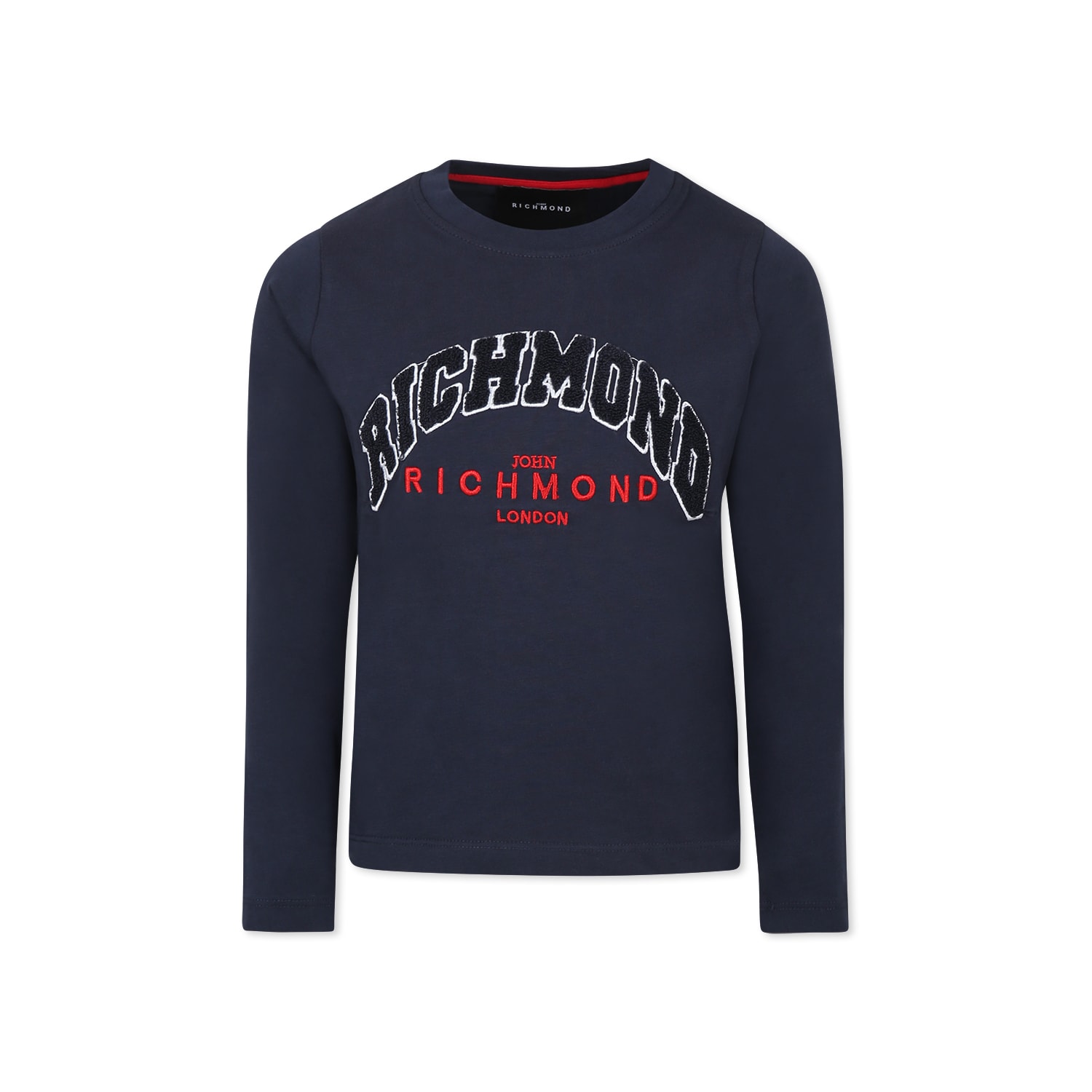 Richmond Kids' Blue T-shirt For Boy With Logo