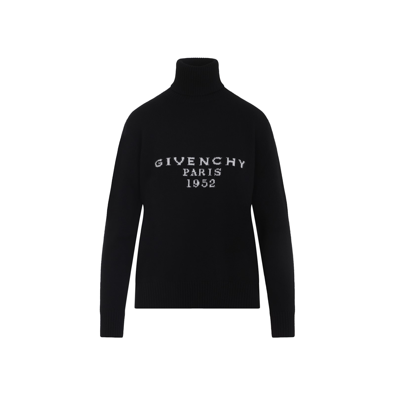 Givenchy High-neck Wool And Cashmere Sweater In Black