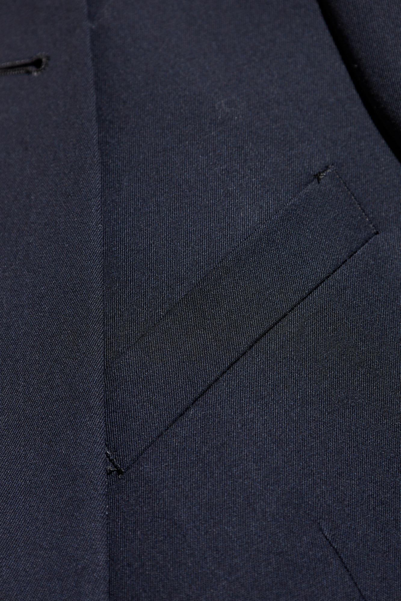 Giorgio Armani Wool Suit With Flap Pockets And Notch Lapel