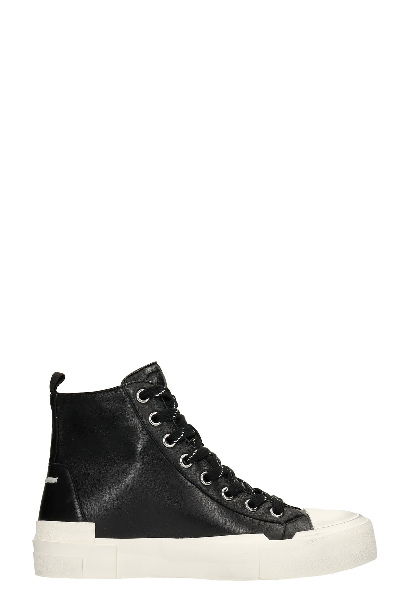 Ash Ghibly Bis Sneakers In Black Leather