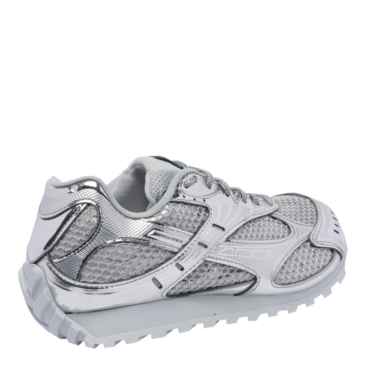 Shop Bottega Veneta Sneaker Orbit In Silver