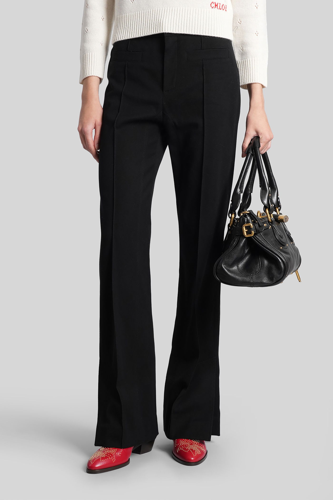 Chloé Pants In Black Cotton In Black