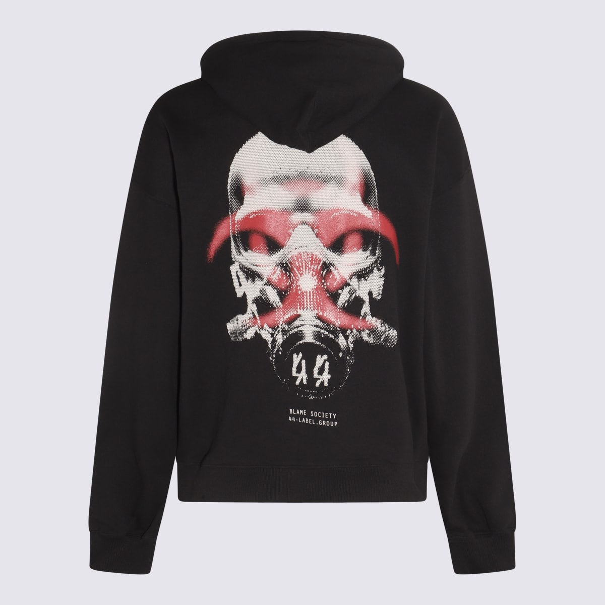 Shop 44 Label Group Black, White And Red Cotton Sweatshirt