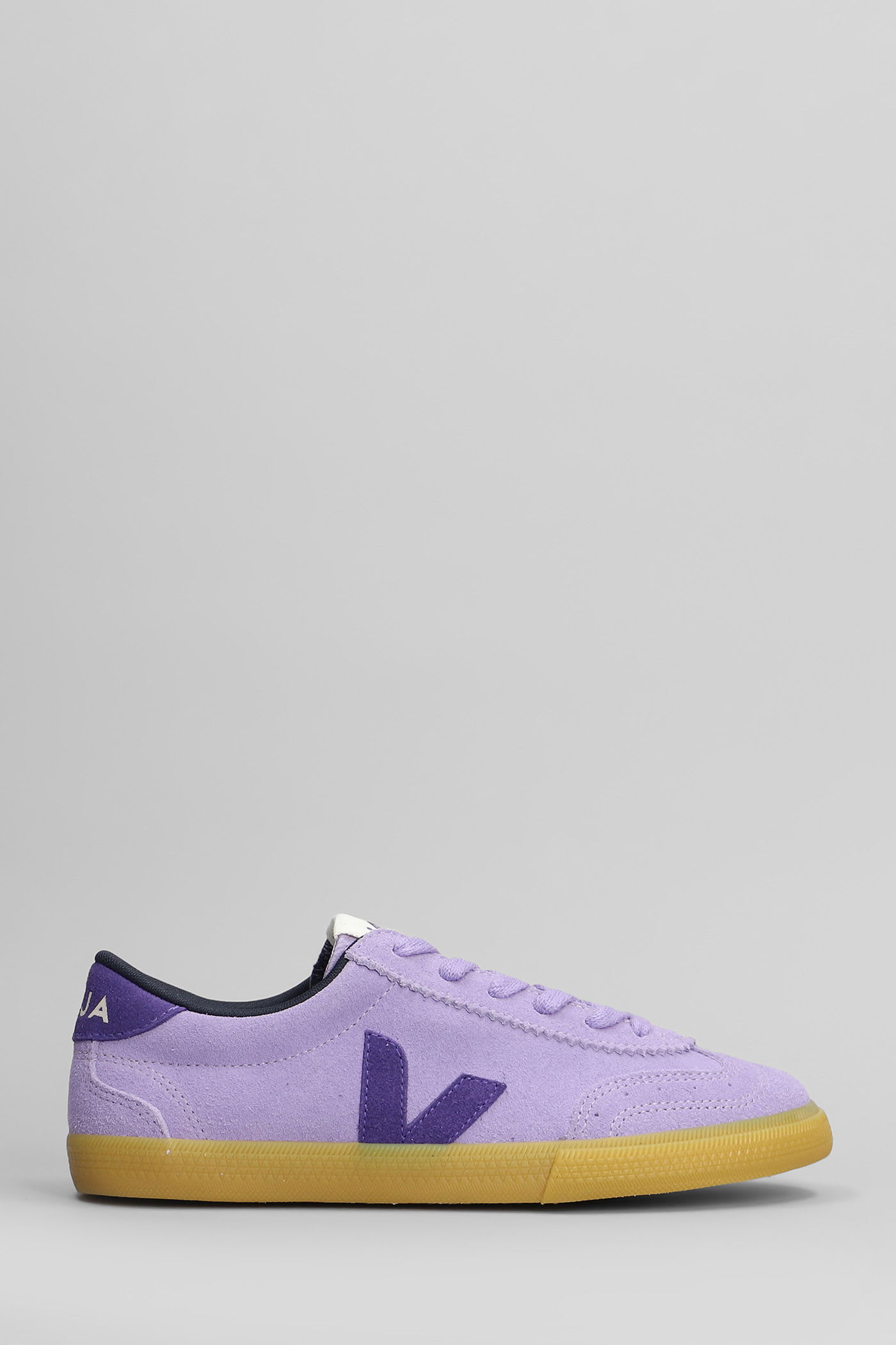 Veja Volley Sneakers In Viola Suede