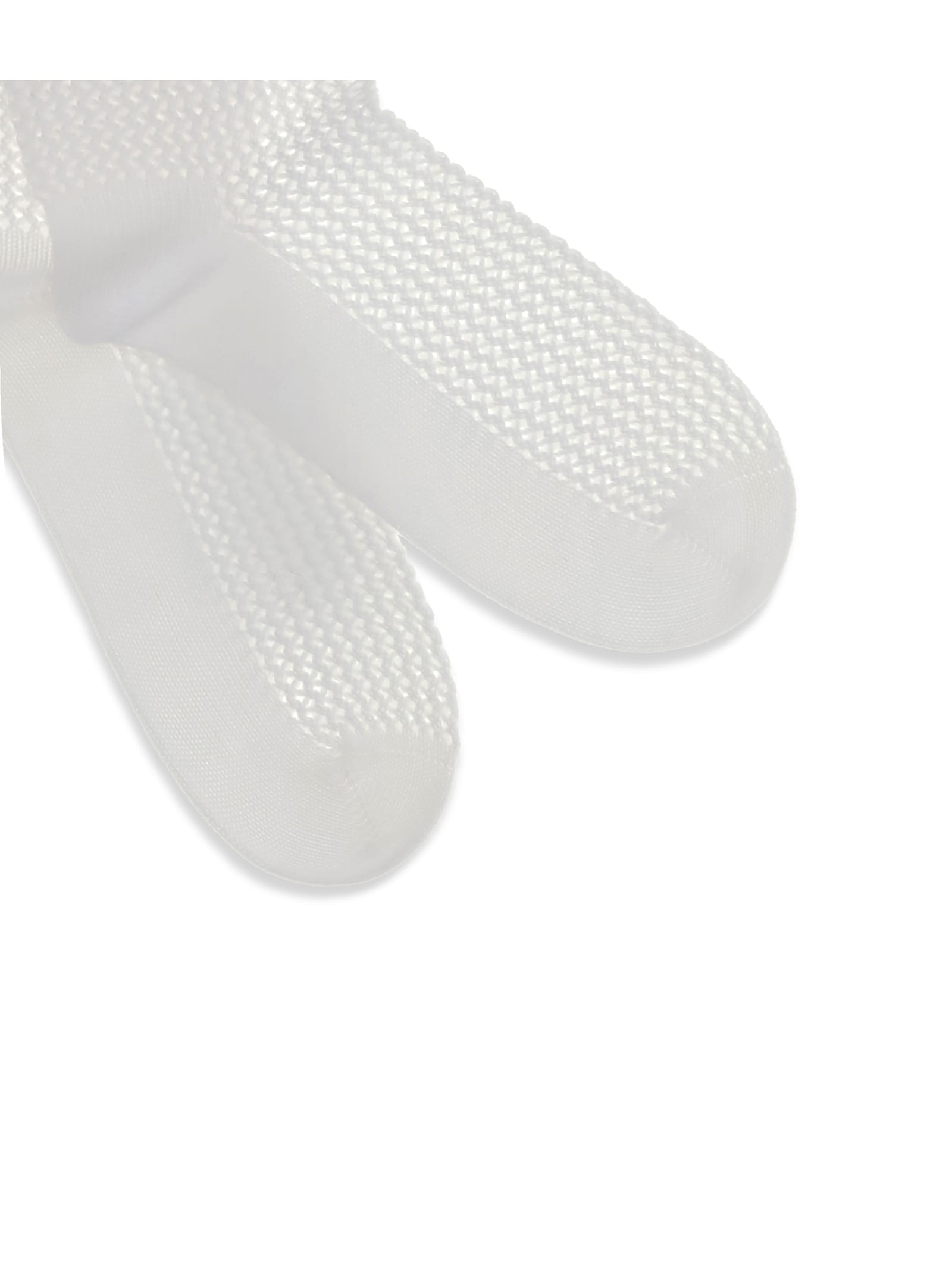 Brunello Cucinelli Waffle Stitch Cotton Knit Socks In Gray