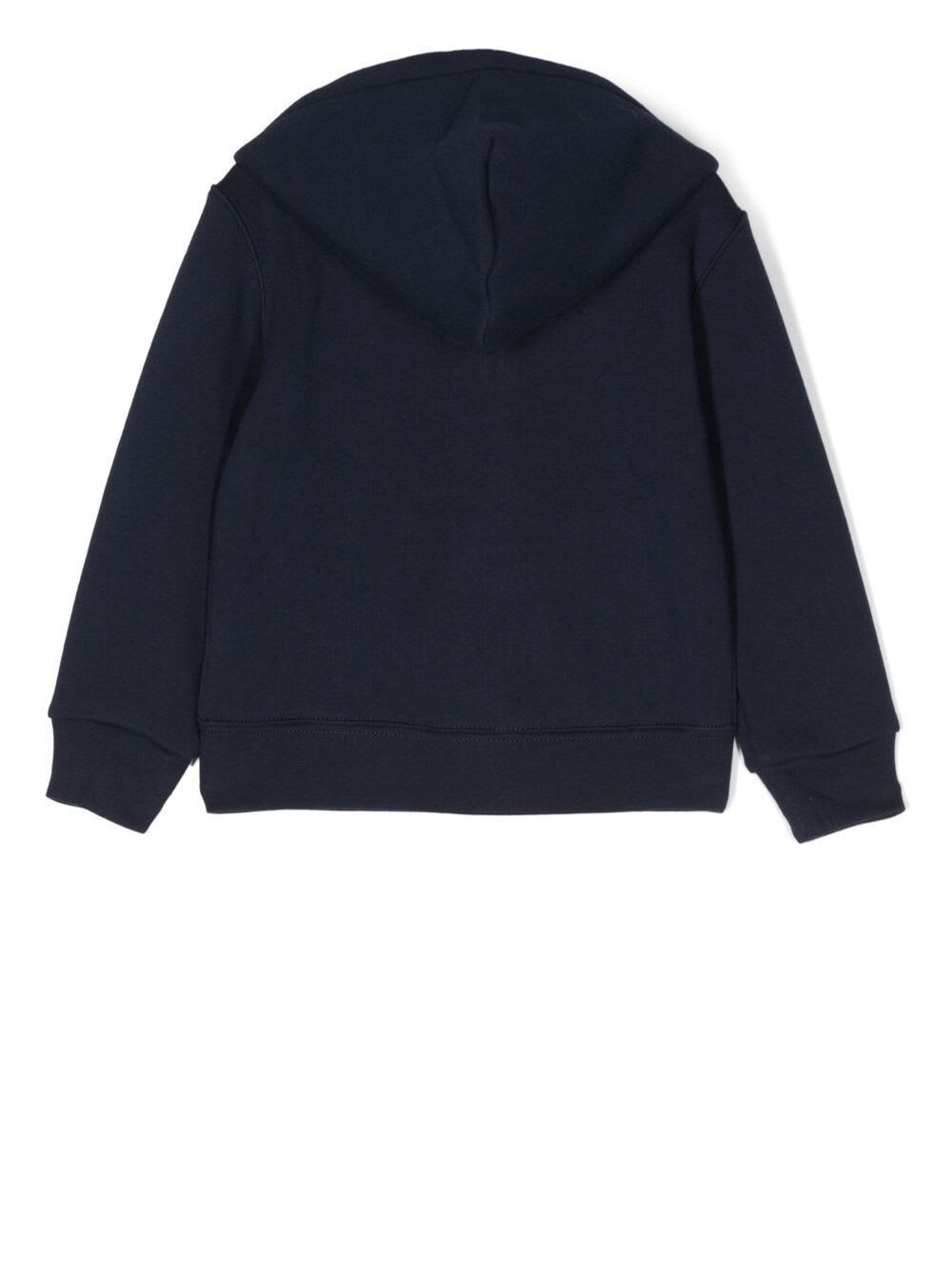 Shop Ralph Lauren Hood-tops-knit In Blu