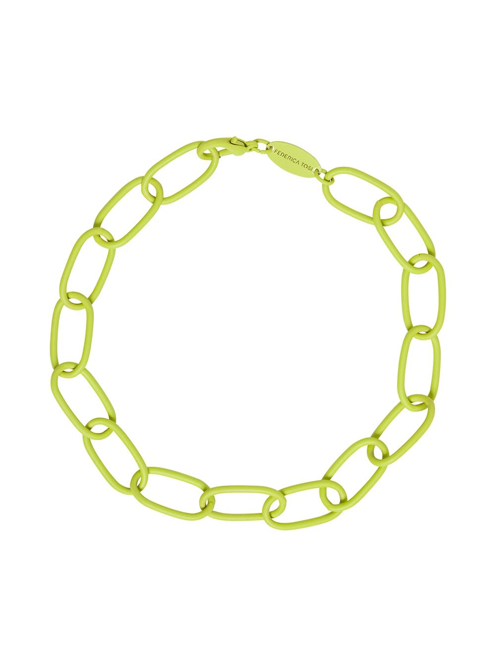 Federica Tosi Green Chain Necklace