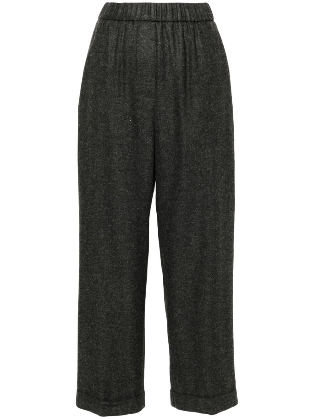 Shop Peserico Trousers In Graphite