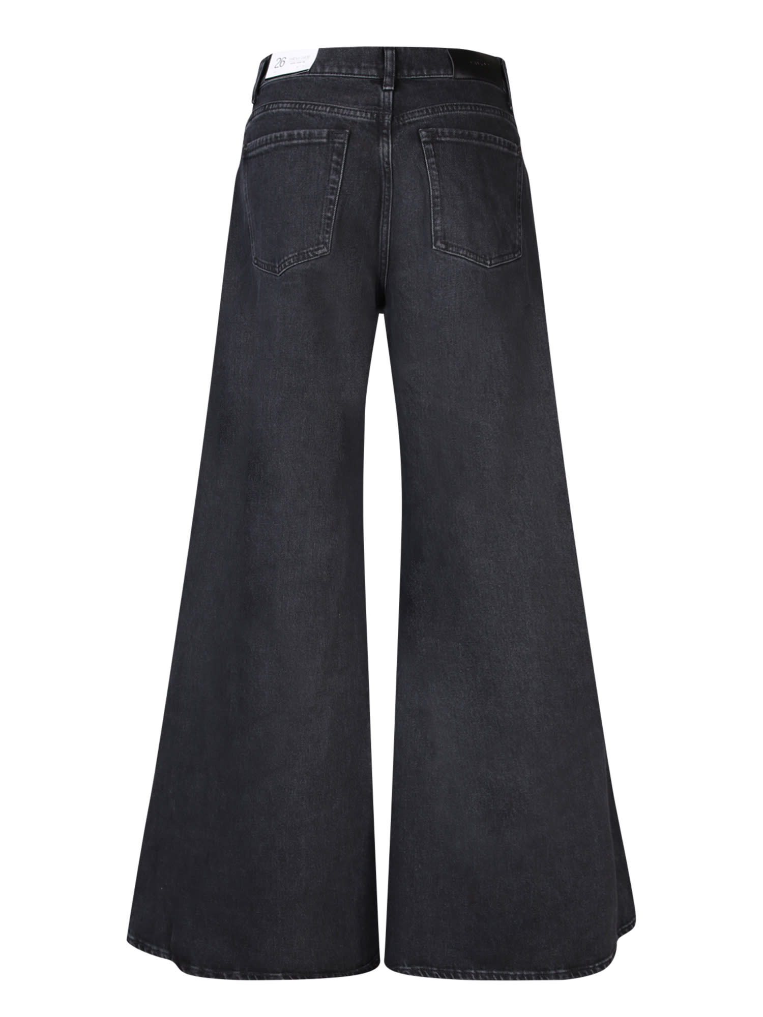 Shop 7 For All Mankind Willow Wide Leg Black Jeans