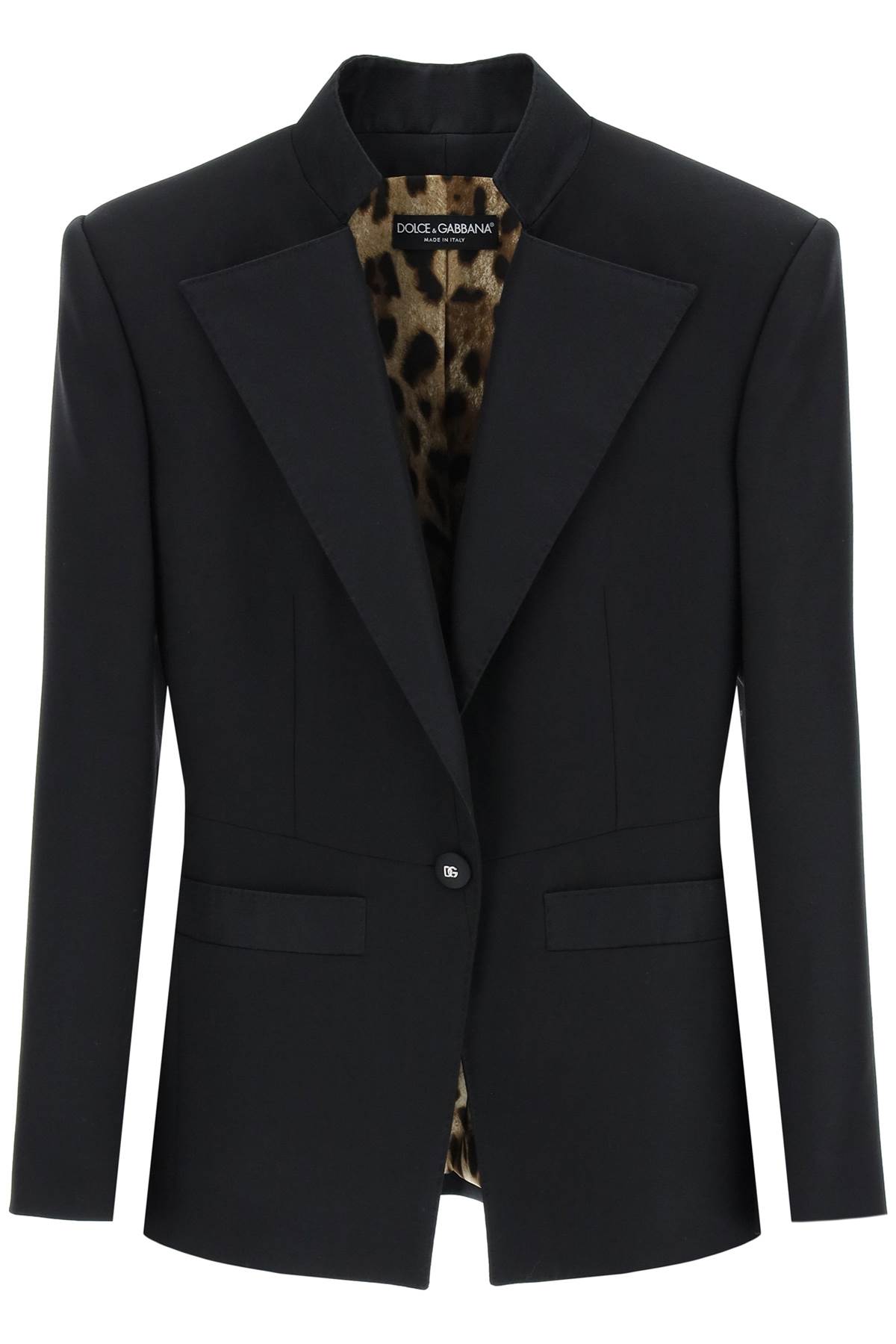 DOLCE & GABBANA WOOL SILK TAILORED JACKET