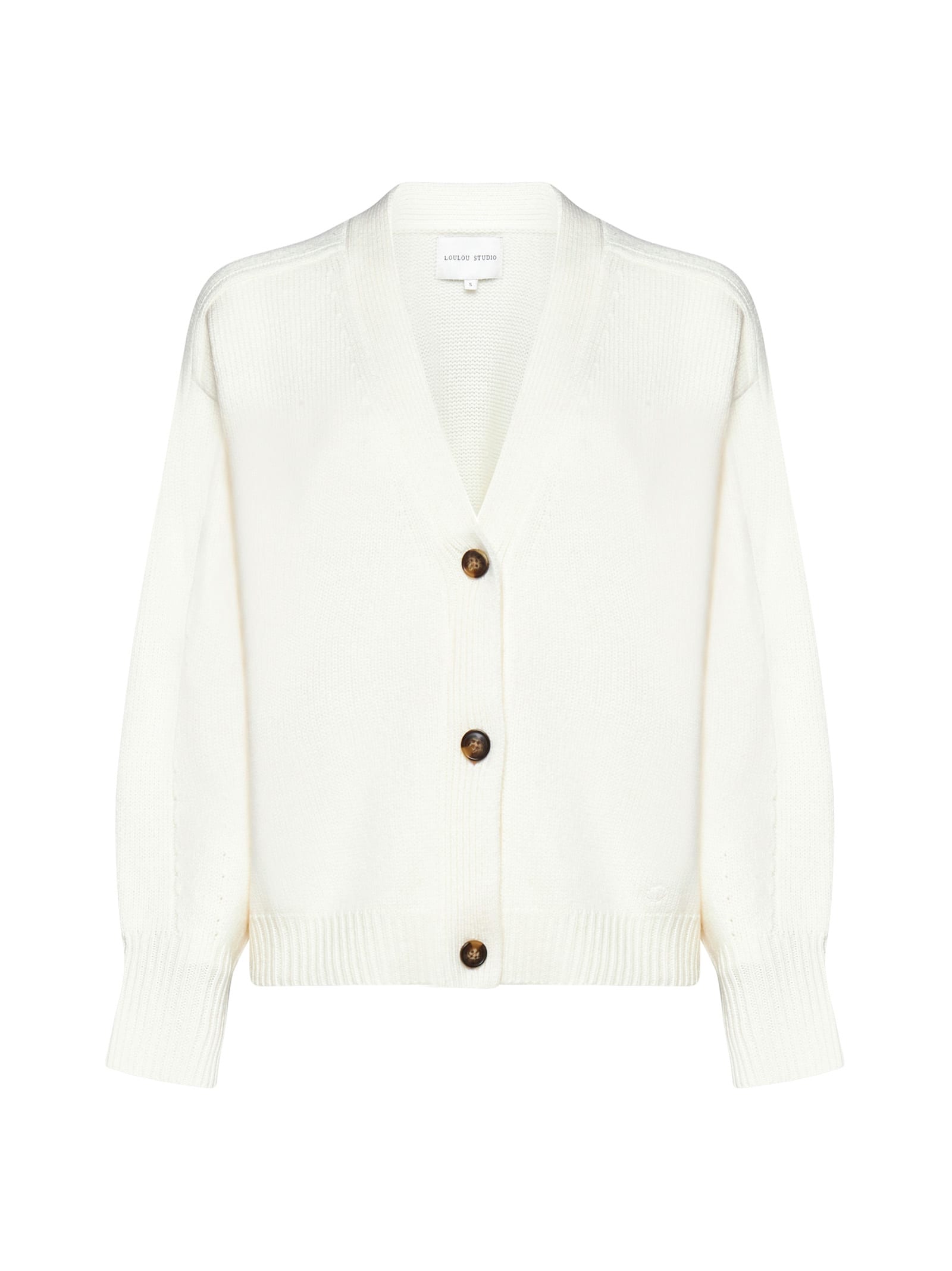 Shop Loulou Studio Cardigan In White