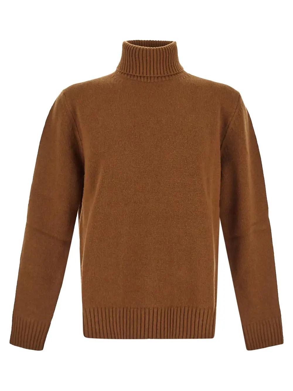 Shop Seven Gauge Turtleneck Sweater In Nocciola