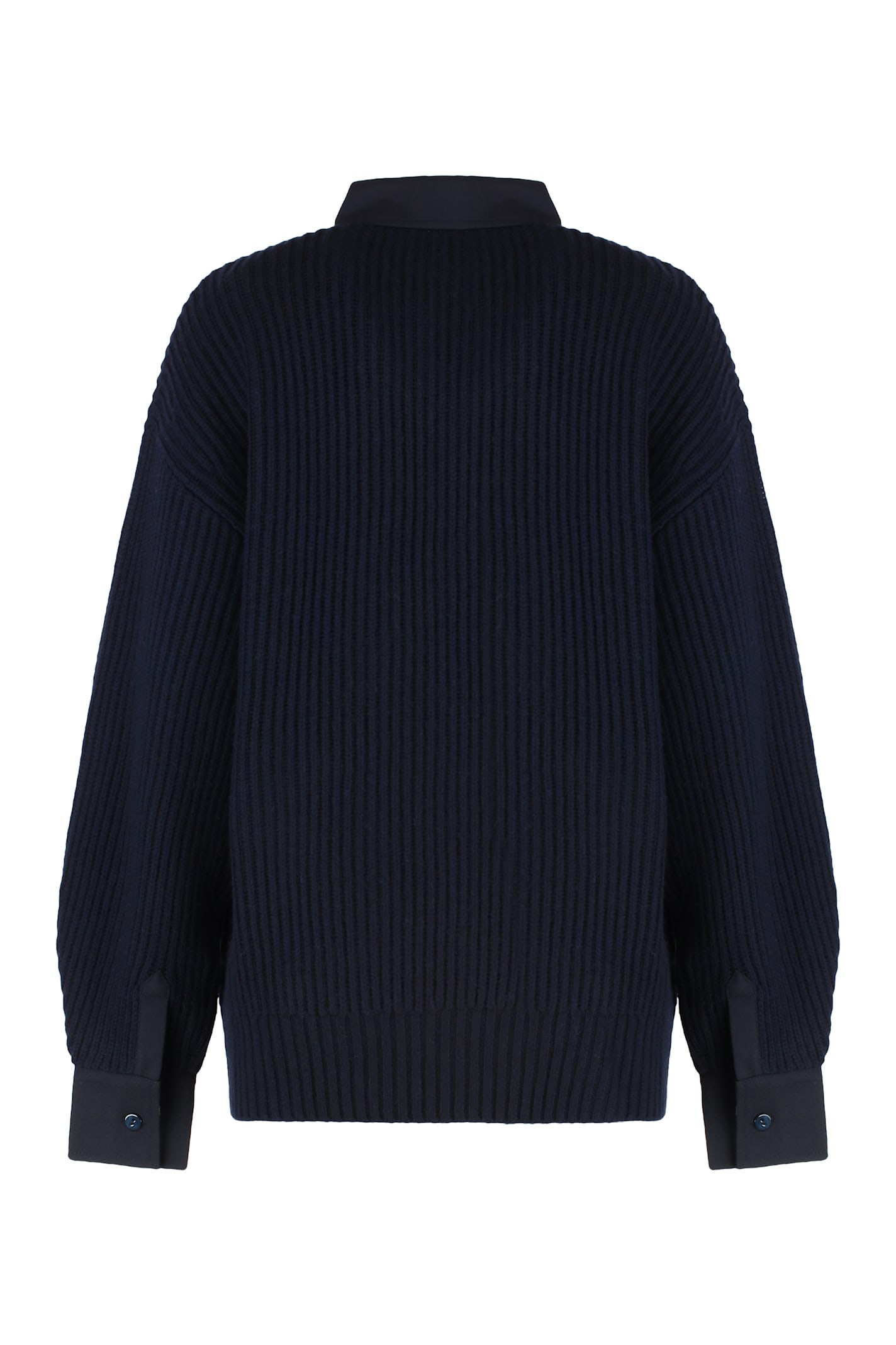 Weekend Max Mara Sweater In Wool And Cashmere In Blue