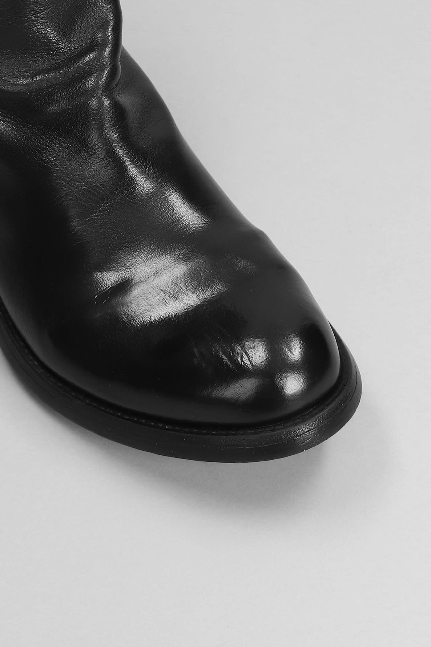 Shop Officine Creative Hive 010 Ankle Boots In Black Leather