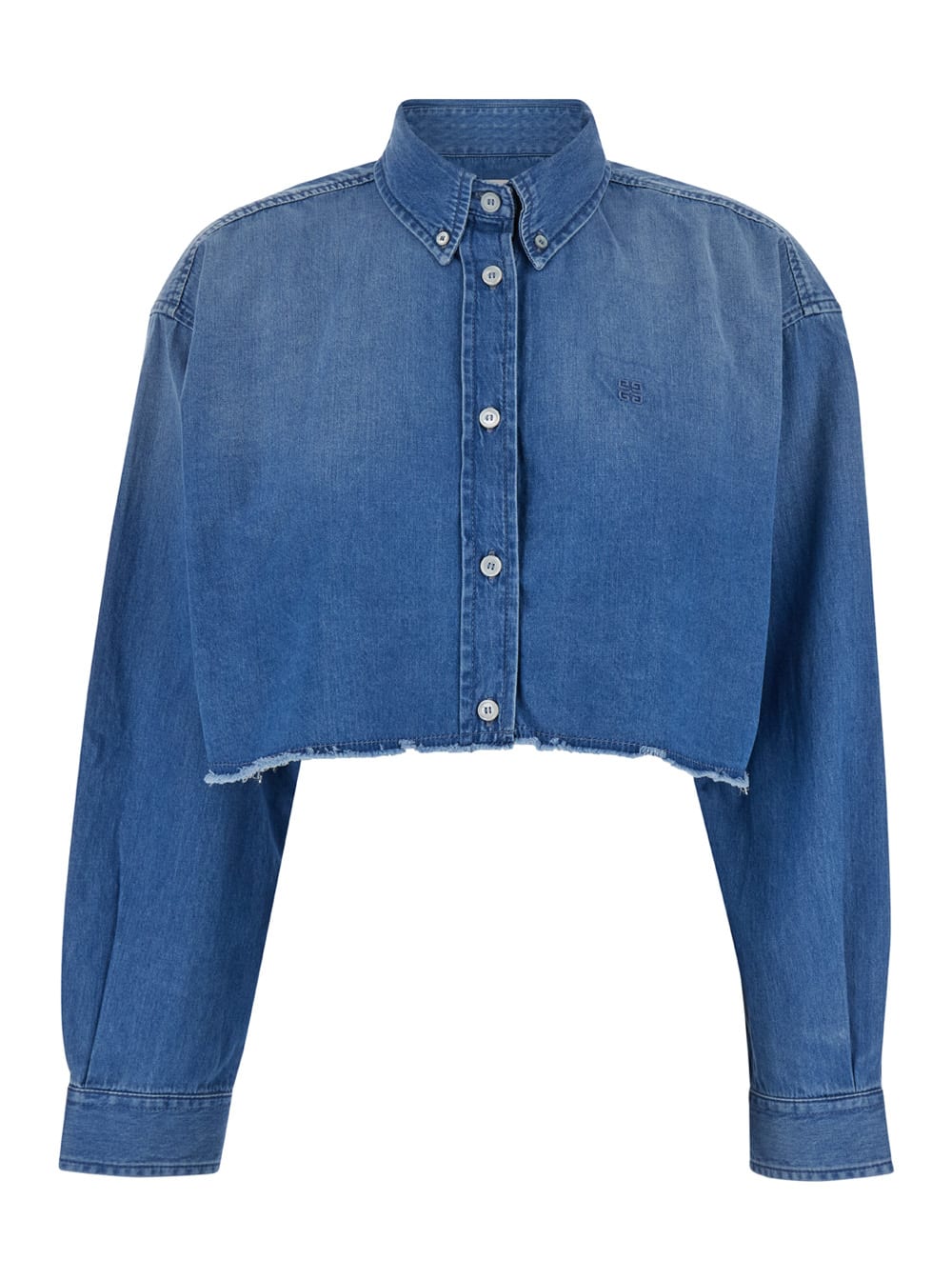 Givenchy Denim Shirt In Blu