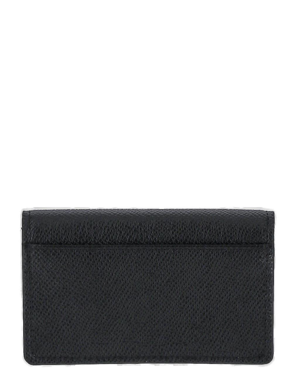 Maison Margiela Signature Stitch Leather Wallet In Black