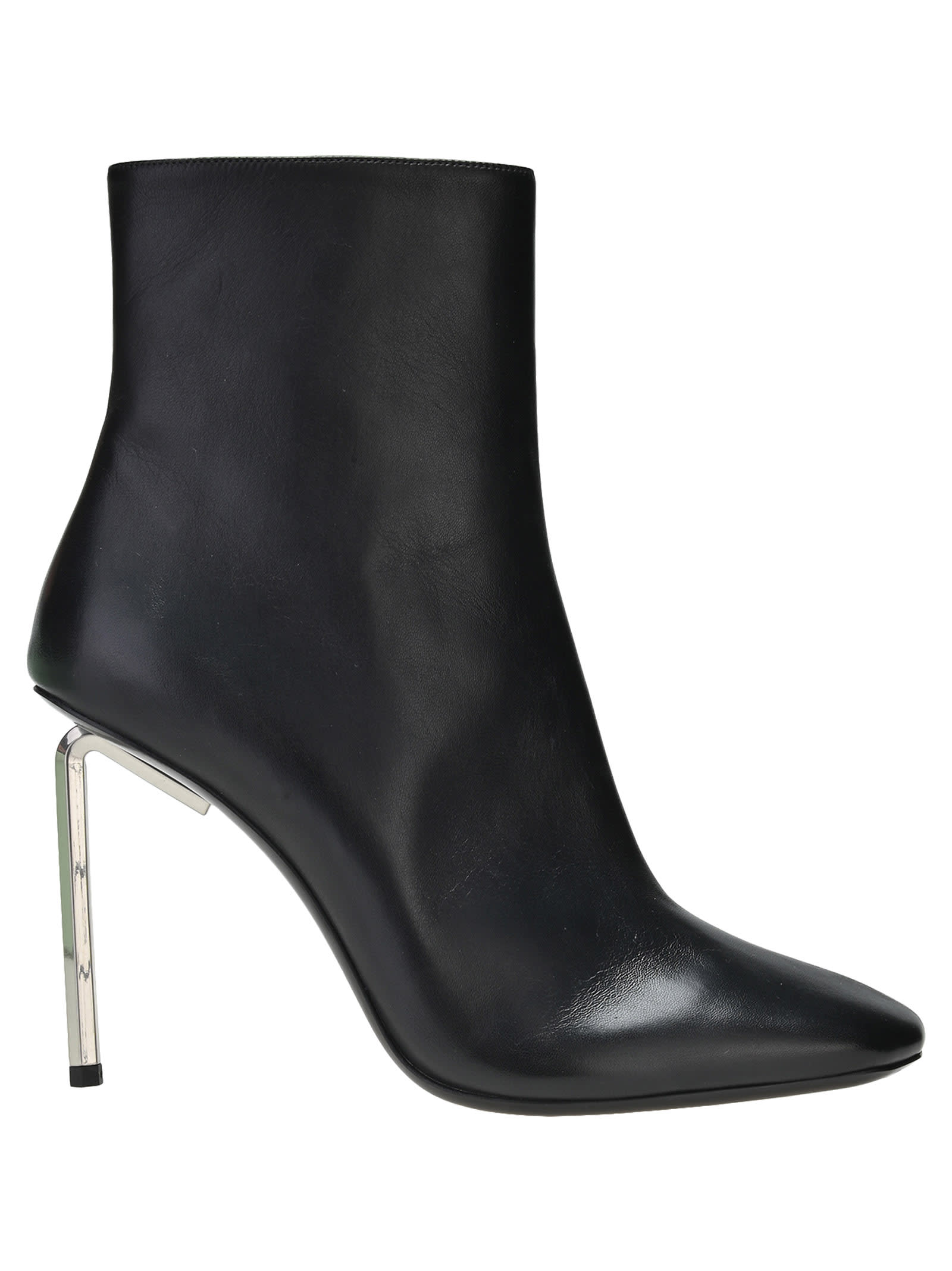 Off-white Allen Key Pointed-toe Ankle Boots In Black