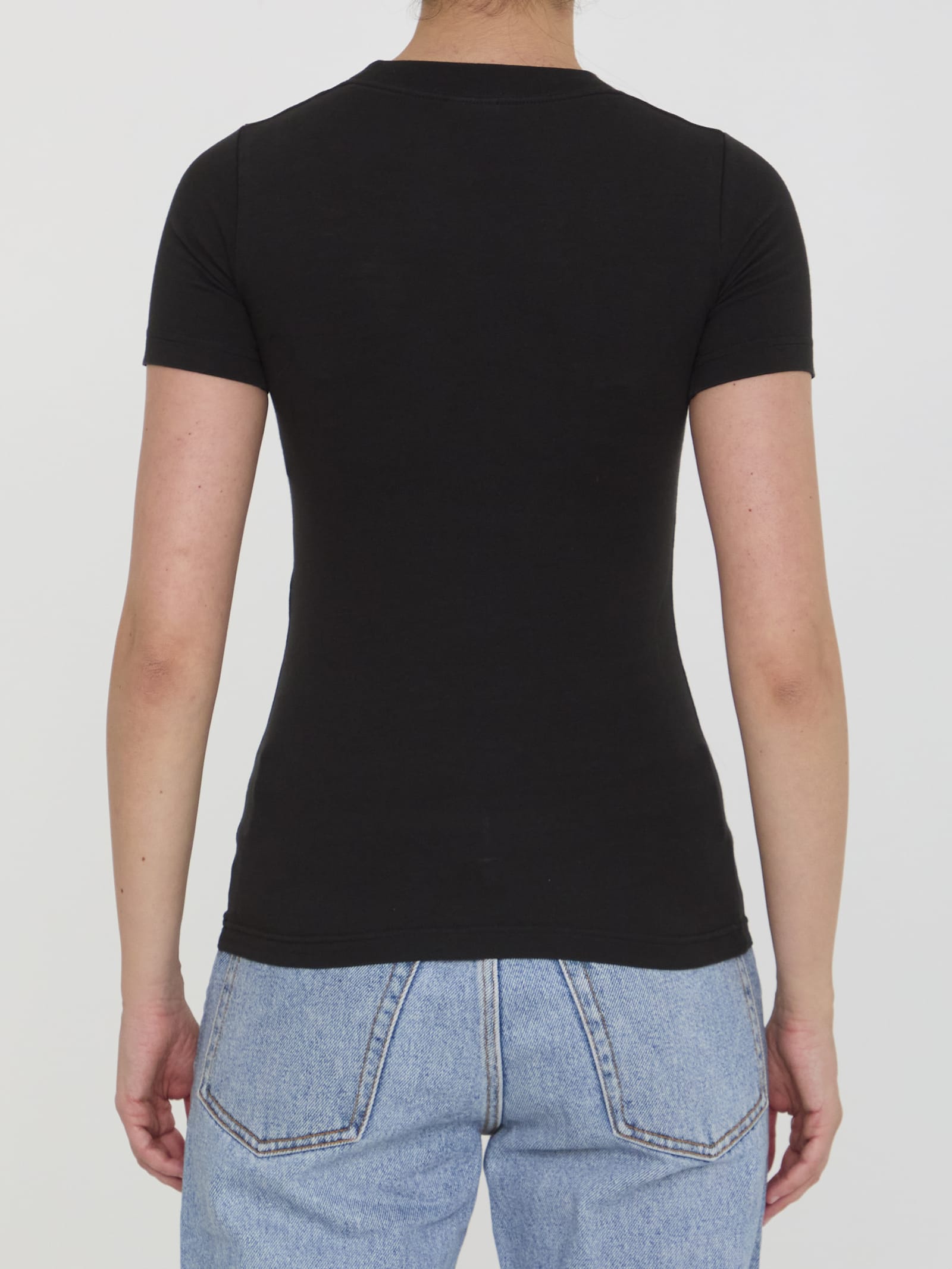 Shop Balenciaga Activewear T-shirt In Black