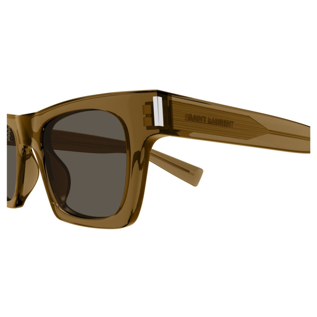 Shop Saint Laurent Sl 719-005 Brown-brown-brown