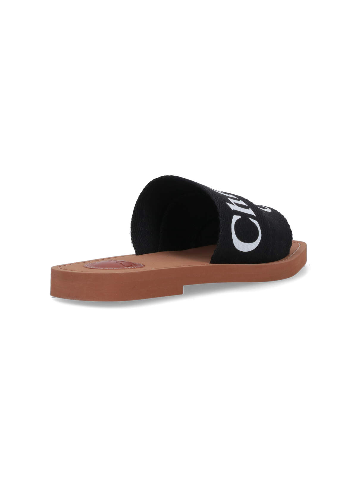 Shop Chloé Woody Sandals In Black