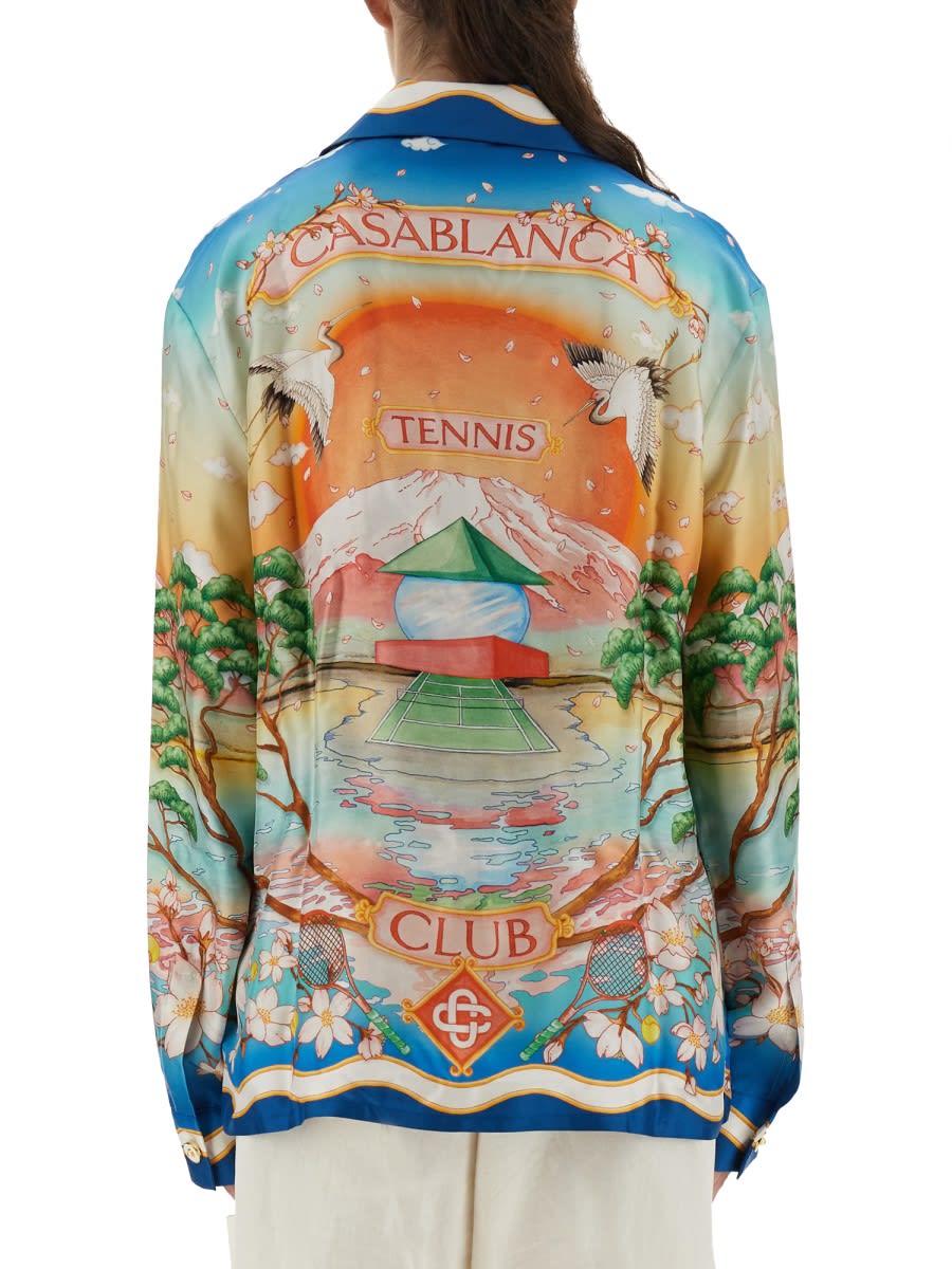 Casablanca Tennis Club Shirt In Multi