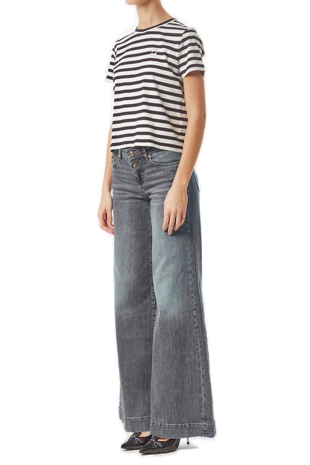 Shop Karl Lagerfeld Ikon Stripe Boxy T-shirt