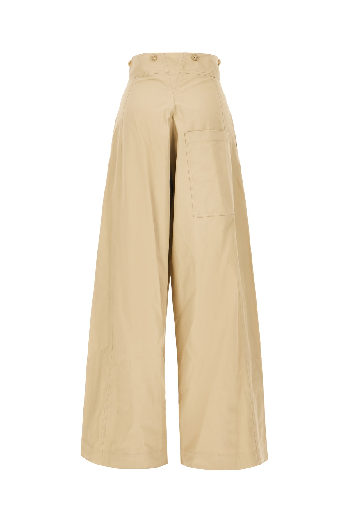 QUIRA BEIGE COTTON PANTS