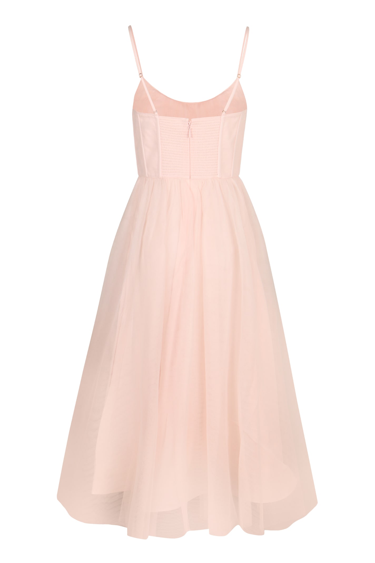 Zimmermann Tulle Dress In Neutral