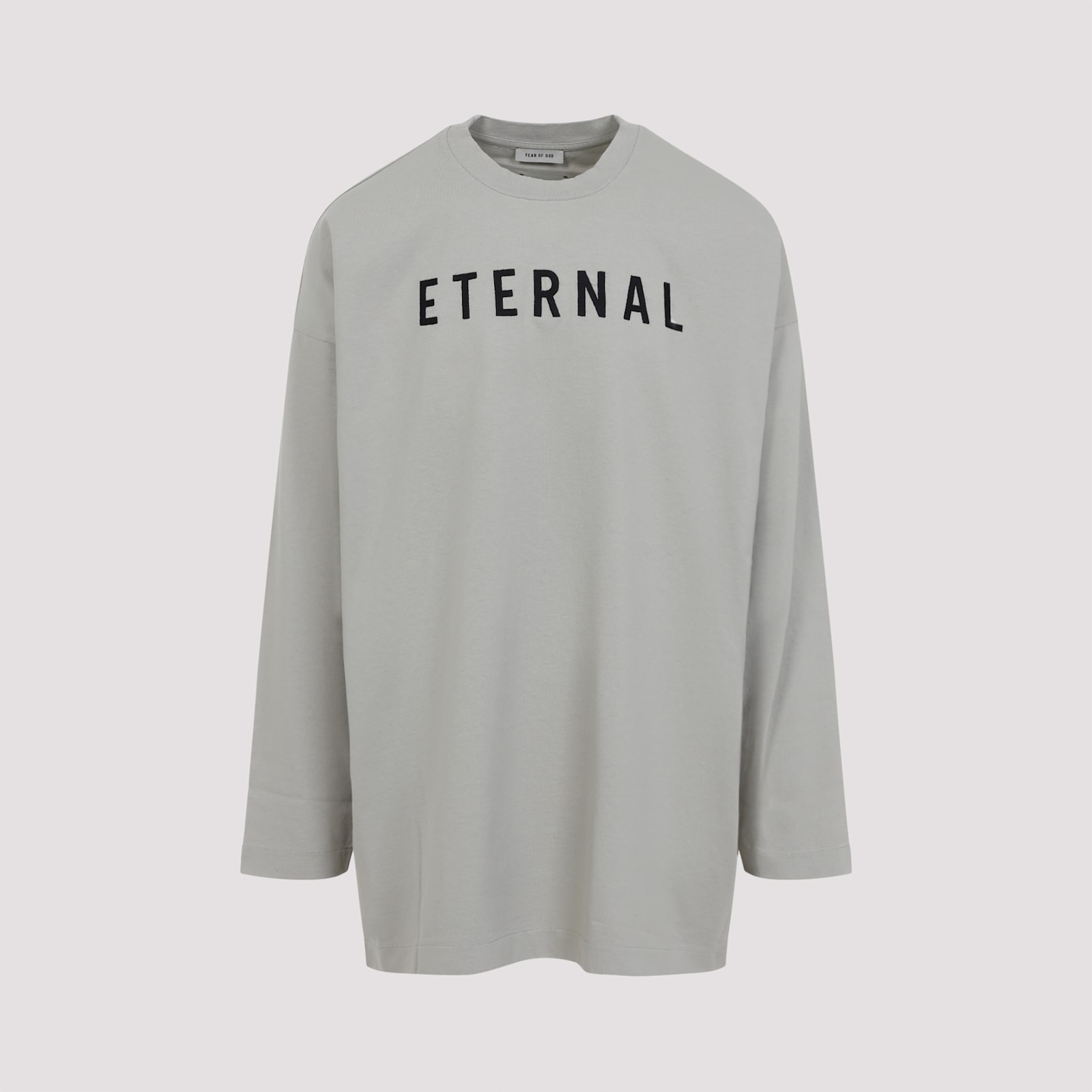 Fear Of God Dove Grey Cotton Eternal Long Sleeve Tee In Dove Grey