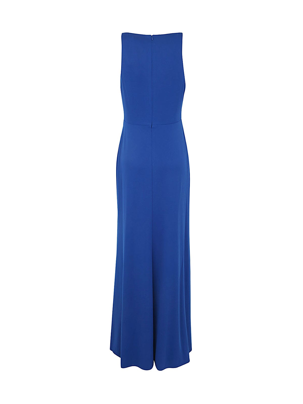 Shop Ralph Lauren Holidab Sleeveless Gown In Blue Saturn