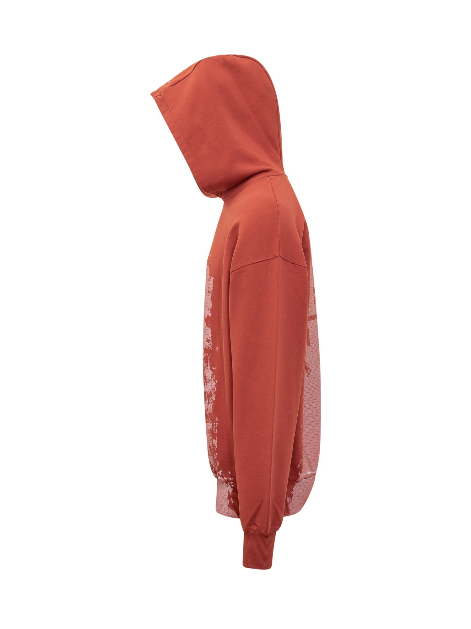 Shop A-cold-wall* Brushstroke Hoodie In Rust