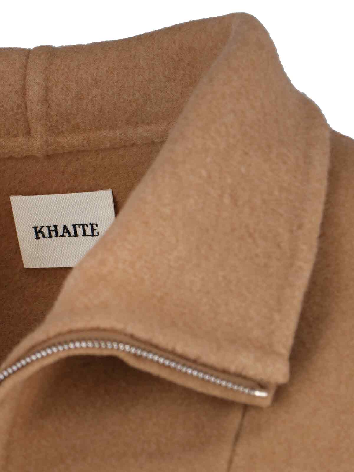 Khaite Classic Tailored Brown Jacket With Structured Design In Brown