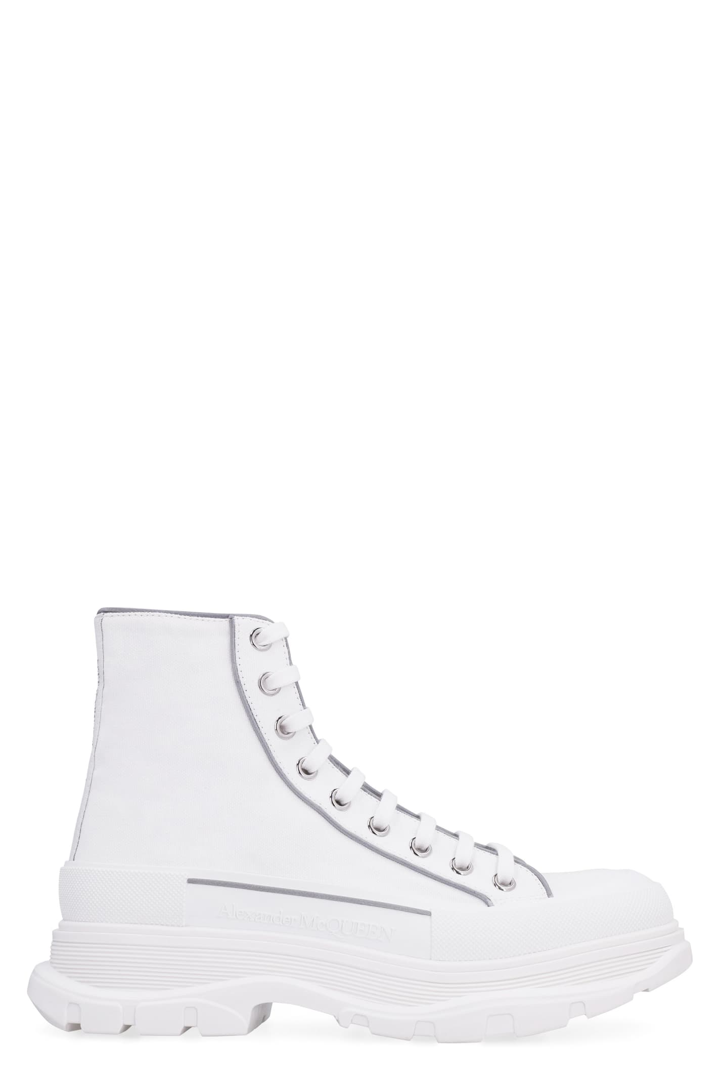 Alexander McQueen Tread Slick Lace-up Ankle Boots
