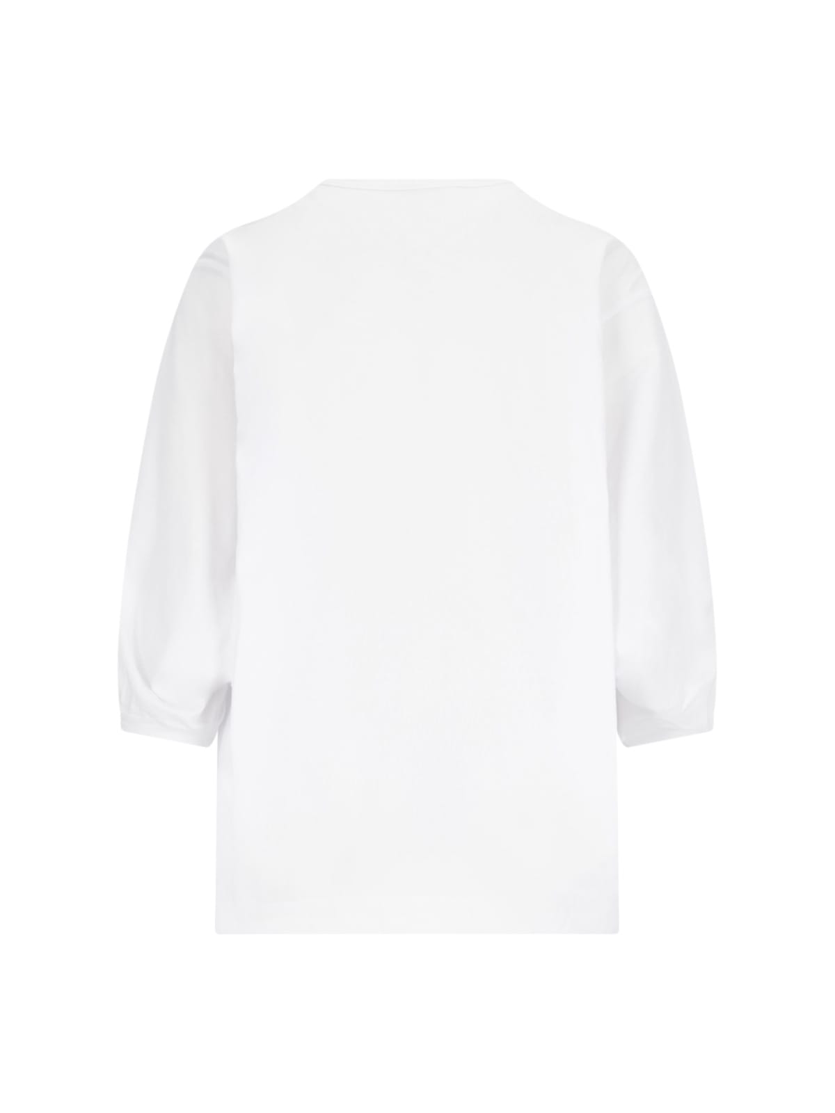 Shop Dries Van Noten Balloon Sleeve T-shirt In White