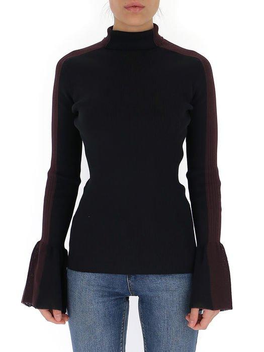 Moncler 1952 High Neck Contrast Trim Sweater In Black