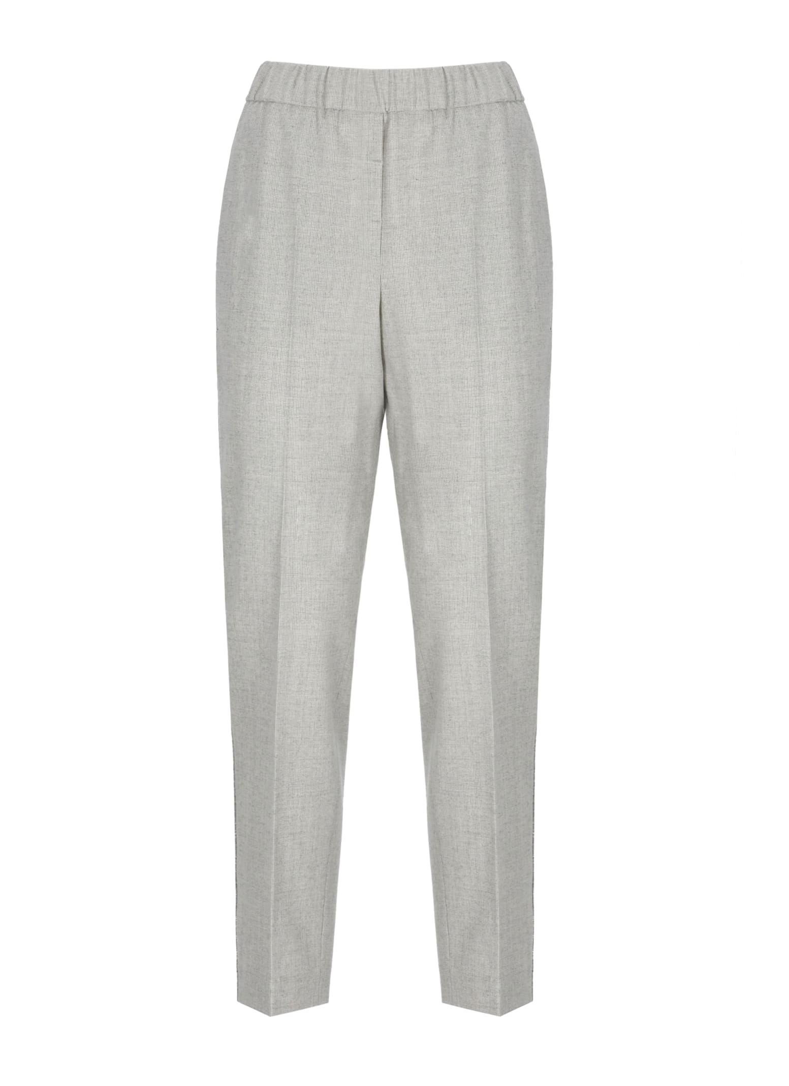 Peserico Wool Pants In Gray