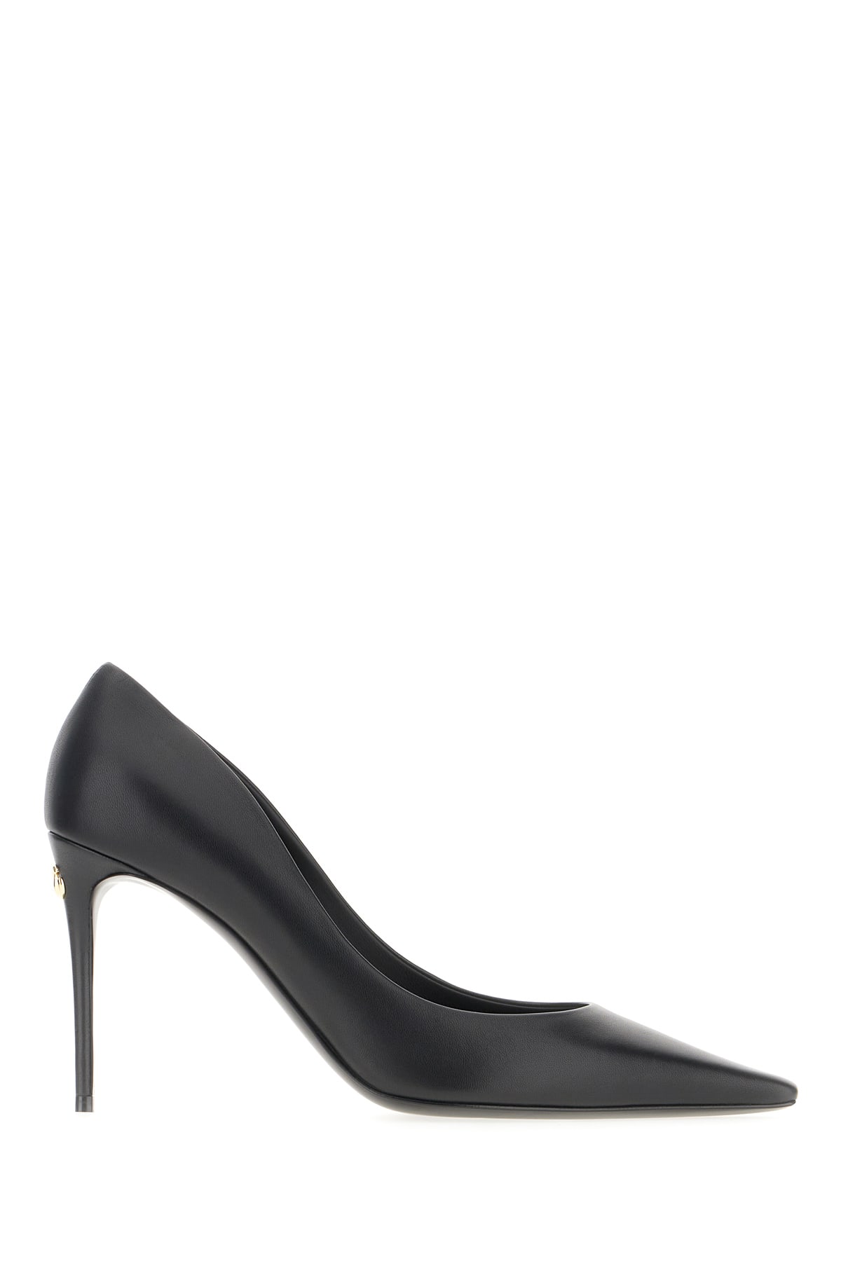 Shop Dolce & Gabbana Black Nappa Leather Pumps In Nero