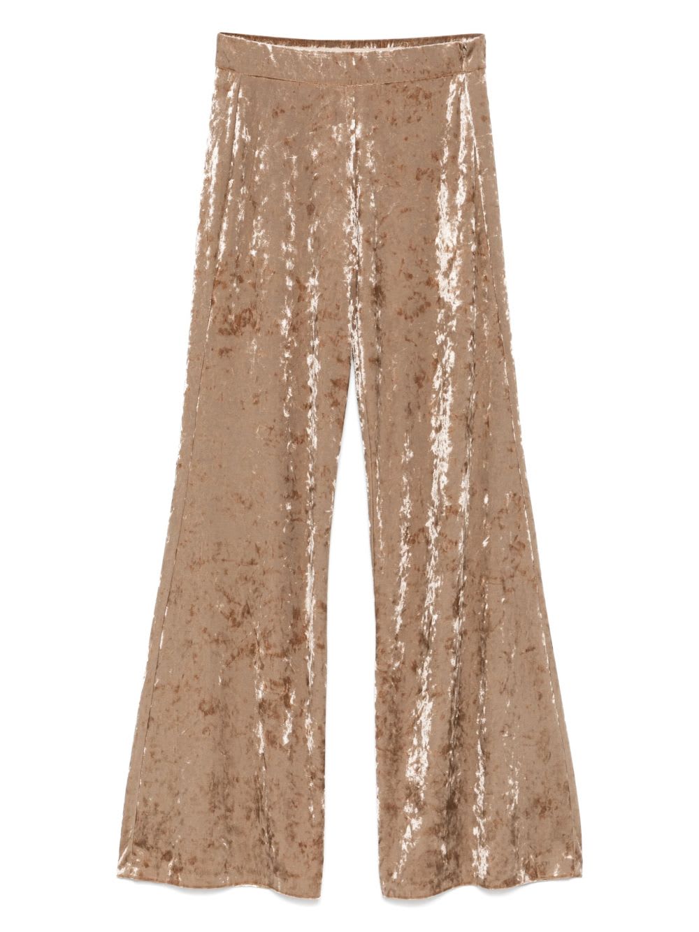Forte Forte Velvet High-waisted Trousers In Neutral